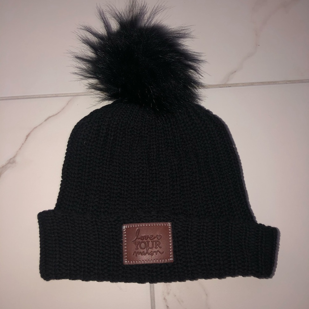 Love Your Melon Black Beanie